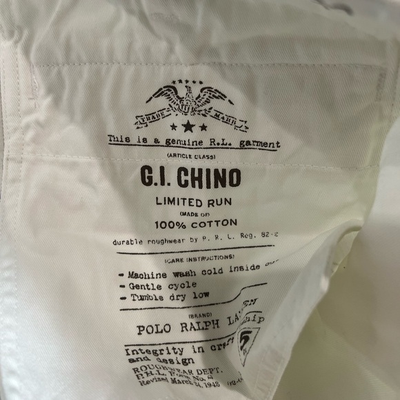 Deadstock NWT Polo Ralph Lauren 32W GI Pant Limited Run Army Pinup Graphic Print - Picture 11 of 16